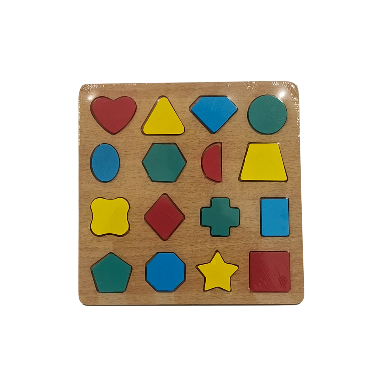 Puzzle Kayu Bentuk Geometri